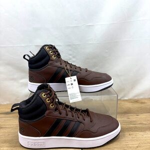 Adidas Men's 10 Basketball Classic Fur Lining‎ Brown Winterized Shoes